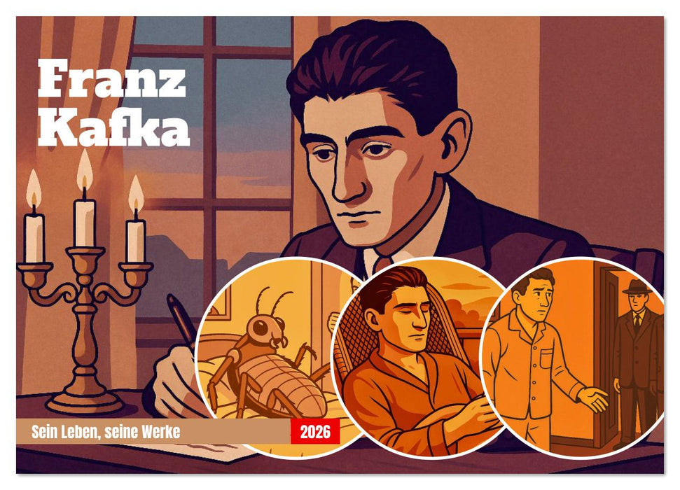 Franz Kafka (CALVENDO Wandkalender 2026)