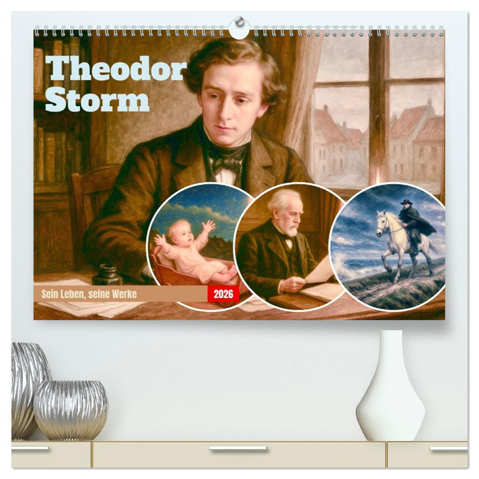 Theodor Storm. Sein Leben, seine Werke (CALVENDO Premium Wandkalender 2026)