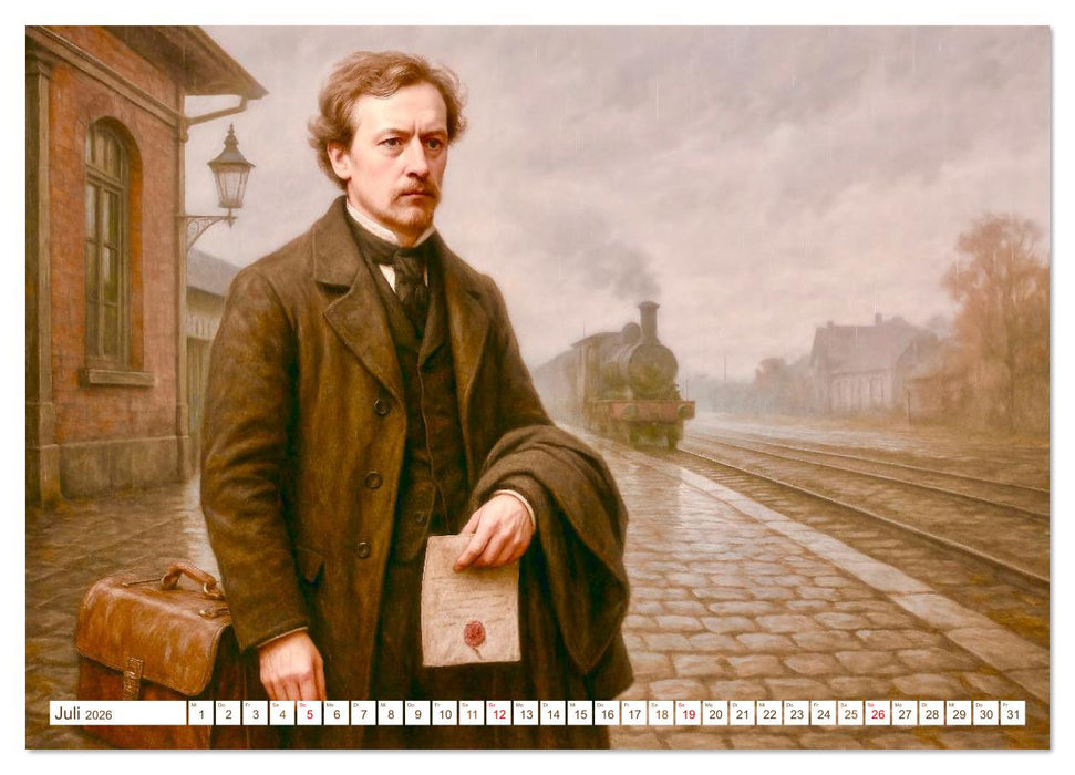 Theodor Storm. Sein Leben, seine Werke (CALVENDO Premium Wandkalender 2026)