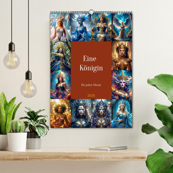 Eine Königin für jeden Monat (CALVENDO Wandkalender 2026)
