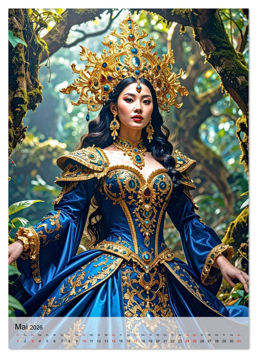 Eine Königin für jeden Monat (CALVENDO Wandkalender 2026)