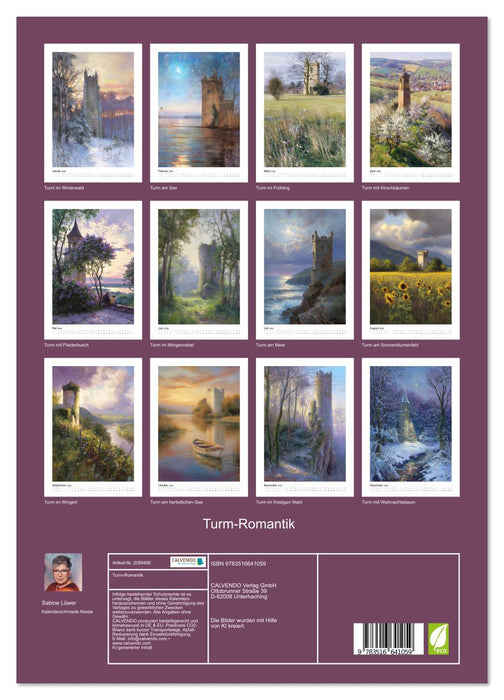 Turm-Romantik (CALVENDO Premium Wandkalender 2026)