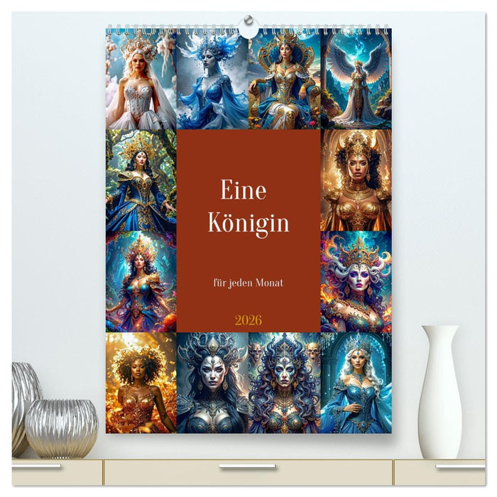 Eine Königin für jeden Monat (CALVENDO Premium Wandkalender 2026)