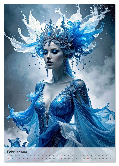Eine Königin für jeden Monat (CALVENDO Premium Wandkalender 2026)