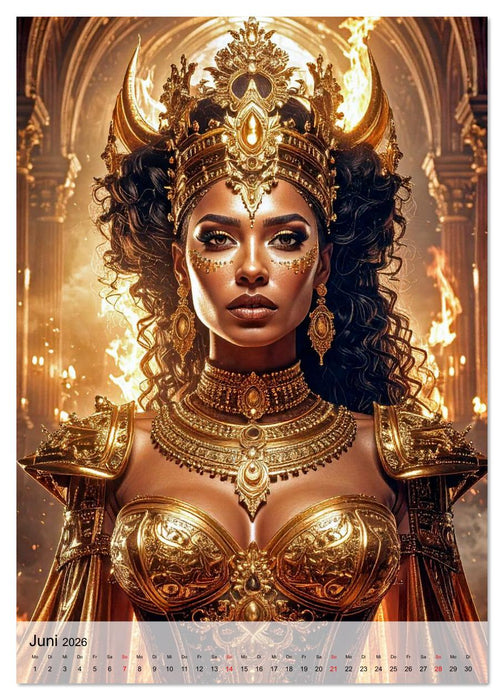 Eine Königin für jeden Monat (CALVENDO Premium Wandkalender 2026)
