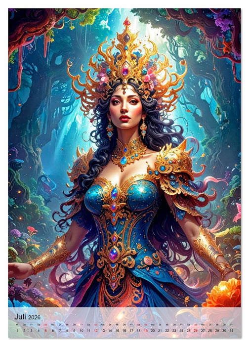 Eine Königin für jeden Monat (CALVENDO Premium Wandkalender 2026)