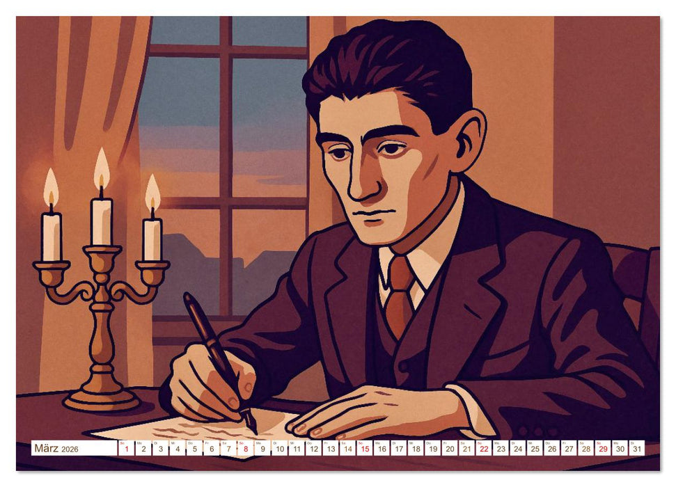 Franz Kafka (CALVENDO Premium Wandkalender 2026)