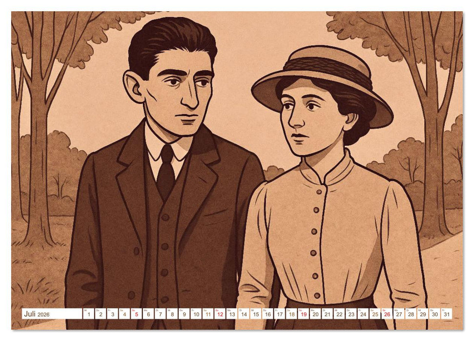 Franz Kafka (CALVENDO Premium Wandkalender 2026)