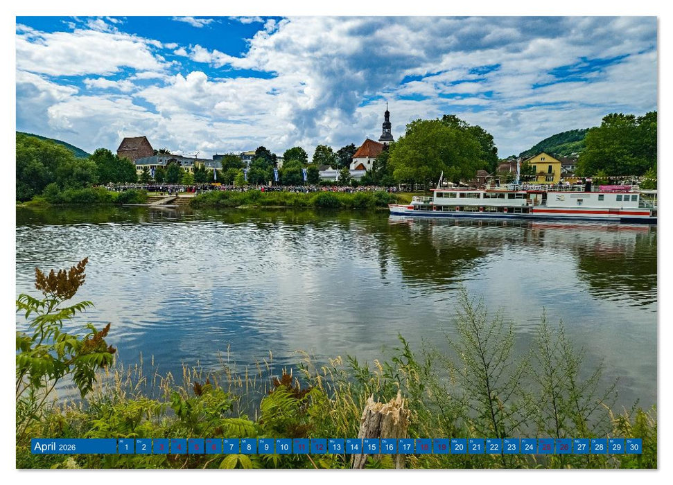 Die Obere Weser - von Bad Karlshafen bis Hameln (CALVENDO Premium Wandkalender 2026)