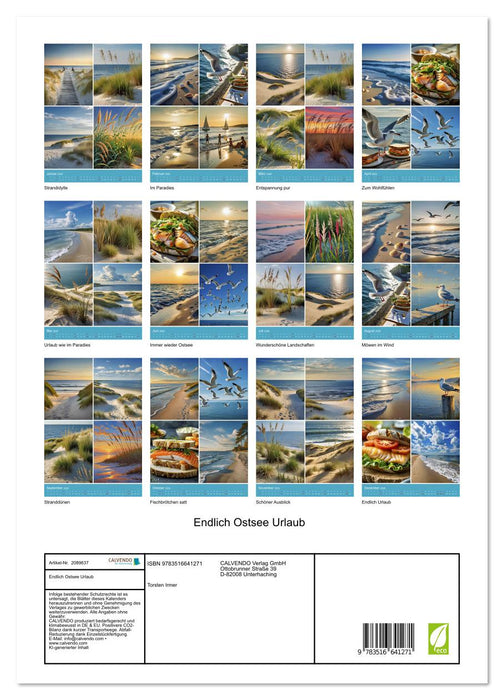 Endlich Ostsee Urlaub (CALVENDO Premium Wandkalender 2026)