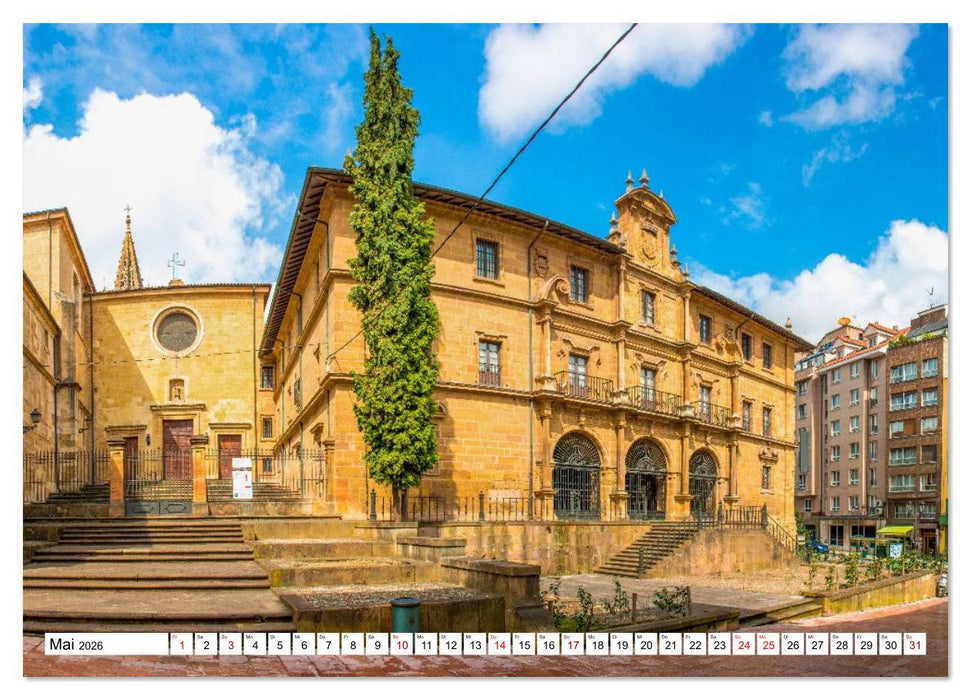 Oviedo - Asturische Eleganz in Stein (CALVENDO Wandkalender 2026)