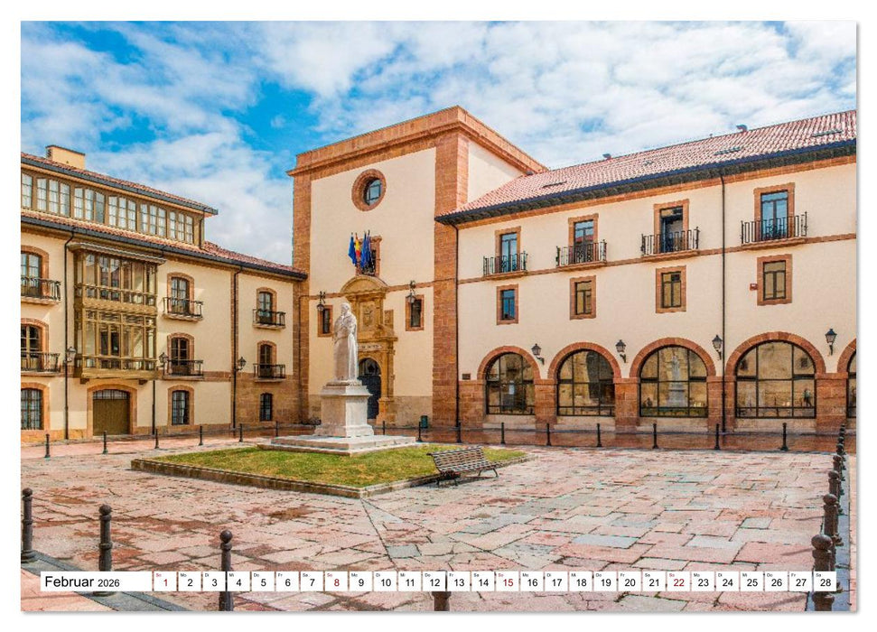 Oviedo - Asturische Eleganz in Stein (CALVENDO Premium Wandkalender 2026)