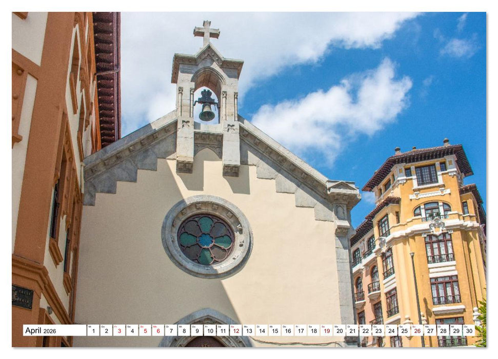 Oviedo - Asturische Eleganz in Stein (CALVENDO Premium Wandkalender 2026)