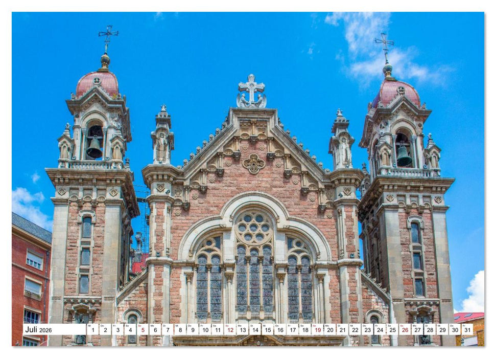 Oviedo - Asturische Eleganz in Stein (CALVENDO Premium Wandkalender 2026)