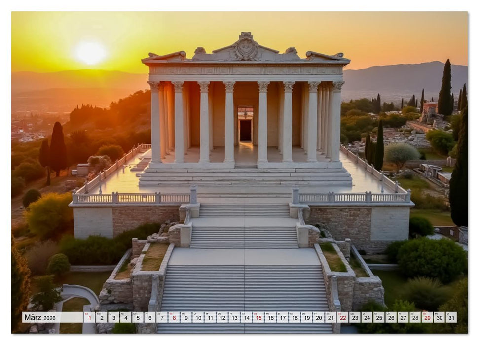 Weltwunder - Verlorene Pracht der Menschheit (CALVENDO Wandkalender 2026)