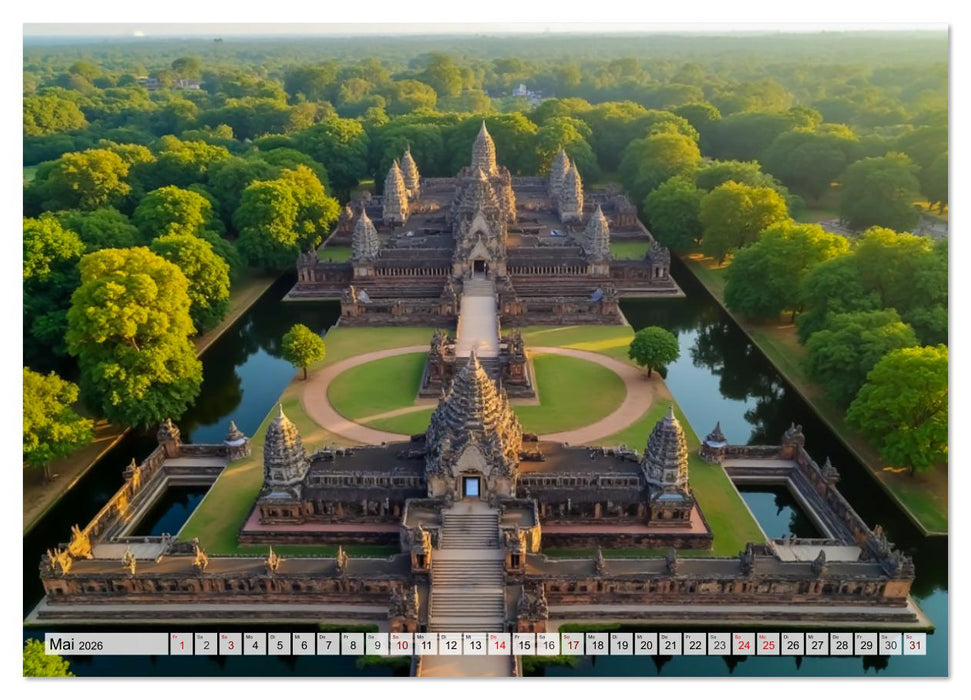 Weltwunder - Verlorene Pracht der Menschheit (CALVENDO Wandkalender 2026)