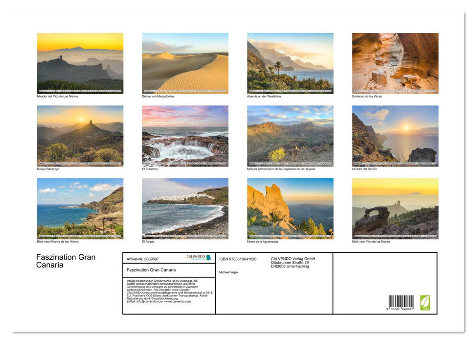 Faszination Gran Canaria (CALVENDO Wandkalender 2026)