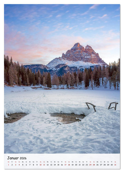 Rund um die ... Drei Zinnen (CALVENDO Premium Wandkalender 2026)