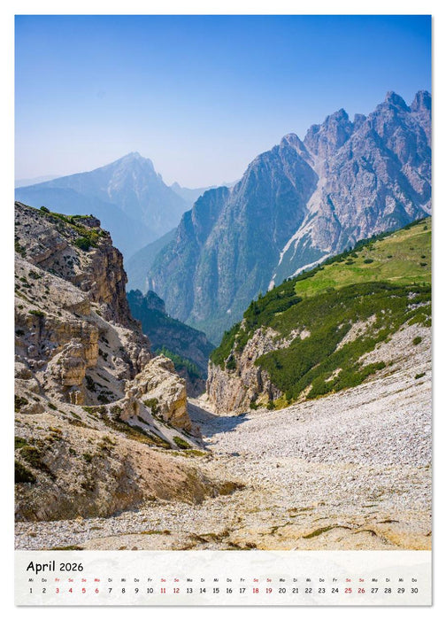 Rund um die ... Drei Zinnen (CALVENDO Premium Wandkalender 2026)