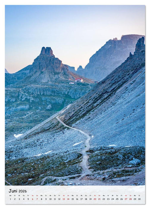 Rund um die ... Drei Zinnen (CALVENDO Premium Wandkalender 2026)