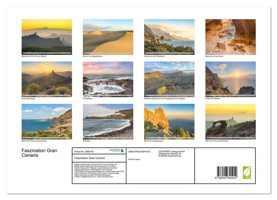 Faszination Gran Canaria (CALVENDO Premium Wandkalender 2026)