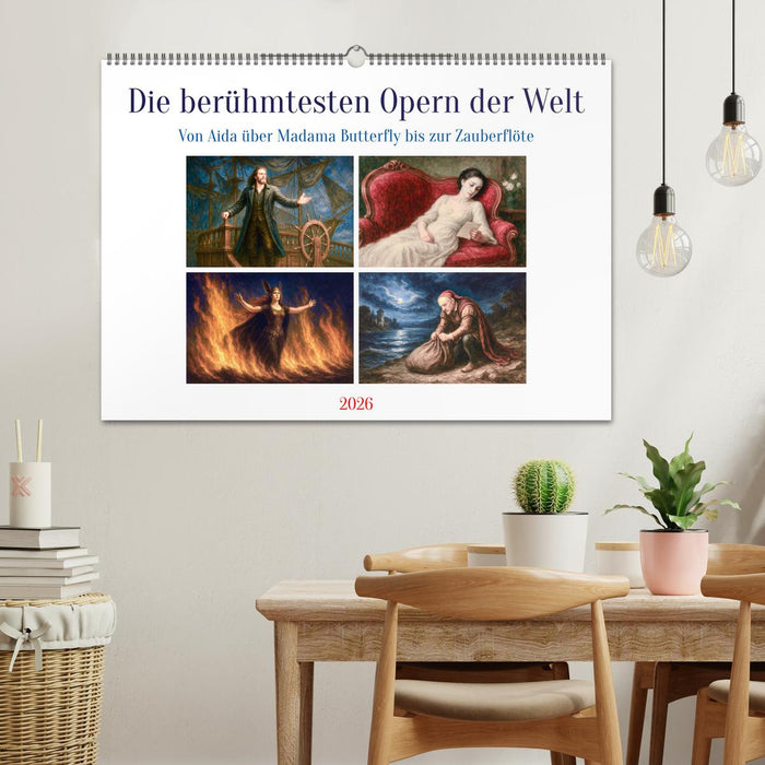 Die berühmtesten Opern der Welt (CALVENDO Wandkalender 2026)