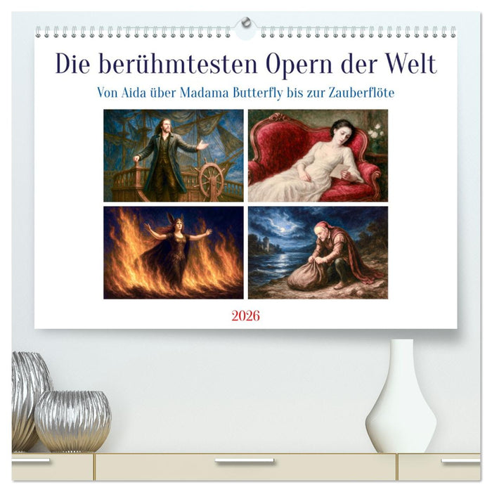 Die berühmtesten Opern der Welt (CALVENDO Premium Wandkalender 2026)