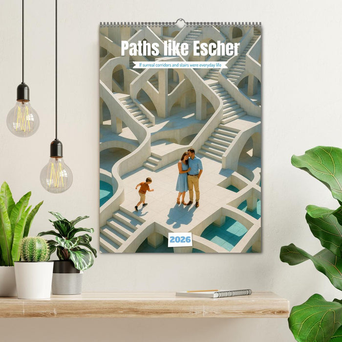 Paths like Escher (CALVENDO Monthly Calendar 2026)