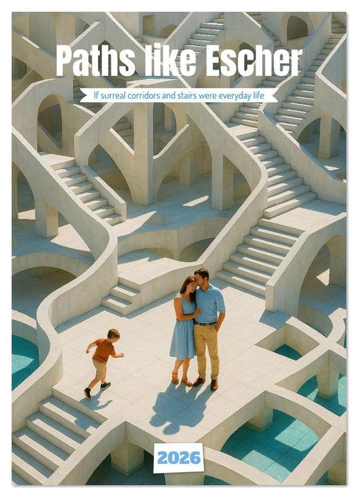 Paths like Escher (CALVENDO Monthly Calendar 2026)