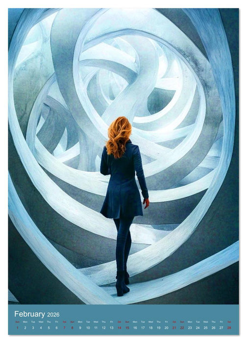 Paths like Escher (CALVENDO Monthly Calendar 2026)