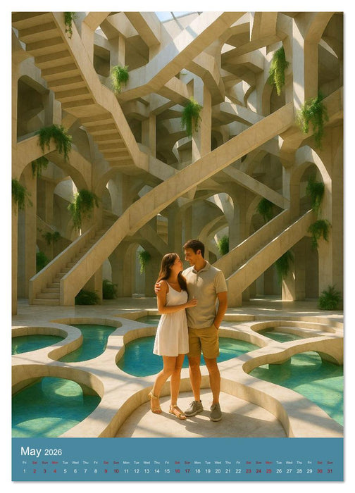 Paths like Escher (CALVENDO Monthly Calendar 2026)