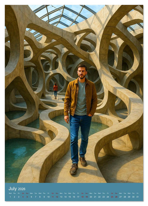 Paths like Escher (CALVENDO Premium-Calendar 2026)