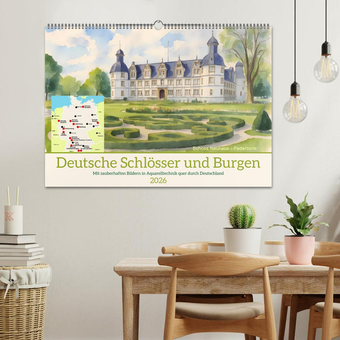 Deutsche Schlösser und Burgen (CALVENDO Wandkalender 2026)