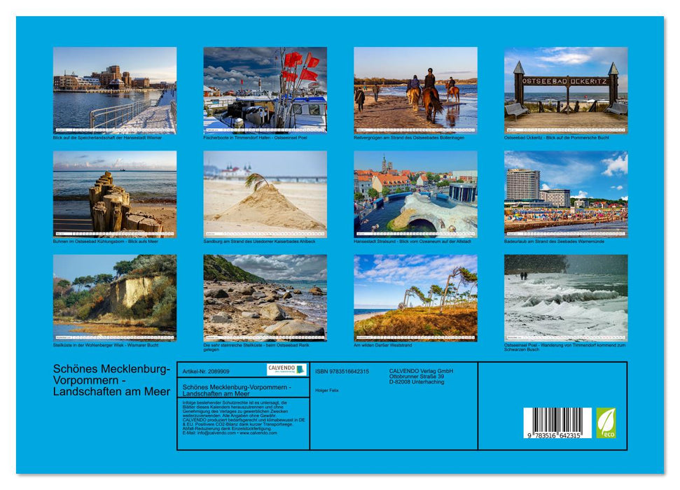 Schönes Mecklenburg-Vorpommern - Landschaften am Meer (CALVENDO Premium Wandkalender 2026)