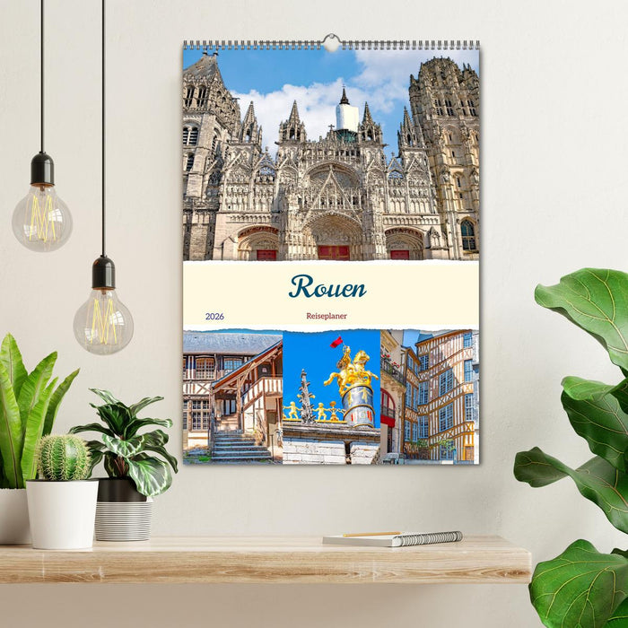 Rouen - Reiseplaner (CALVENDO Wandkalender 2026)