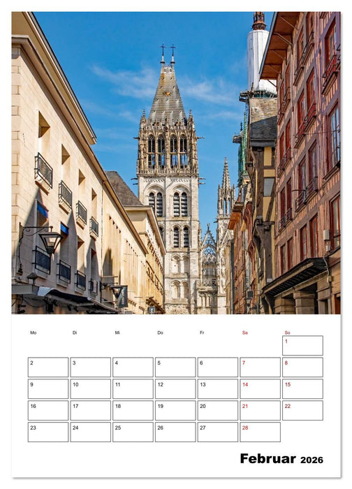 Rouen - Reiseplaner (CALVENDO Wandkalender 2026)