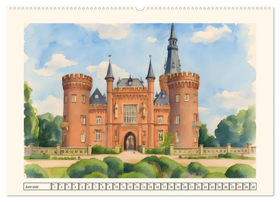 Deutsche Schlösser und Burgen (CALVENDO Premium Wandkalender 2026)