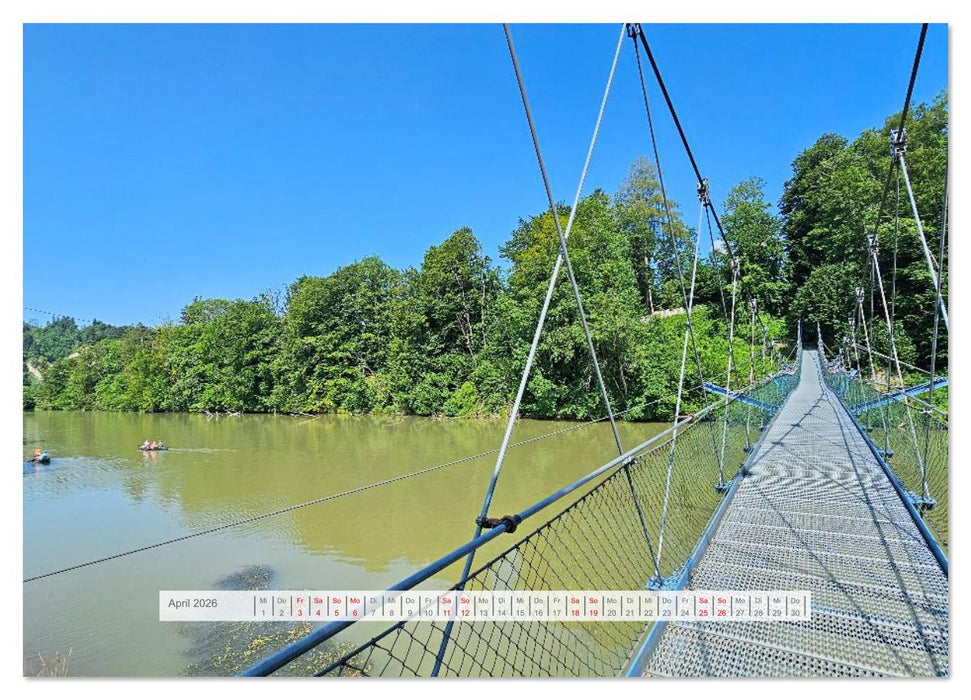 Der Illerradweg zwischen Oberstdorf und Ulm (CALVENDO Premium Wandkalender 2026)