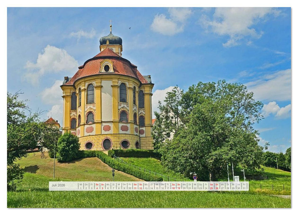 Der Illerradweg zwischen Oberstdorf und Ulm (CALVENDO Premium Wandkalender 2026)