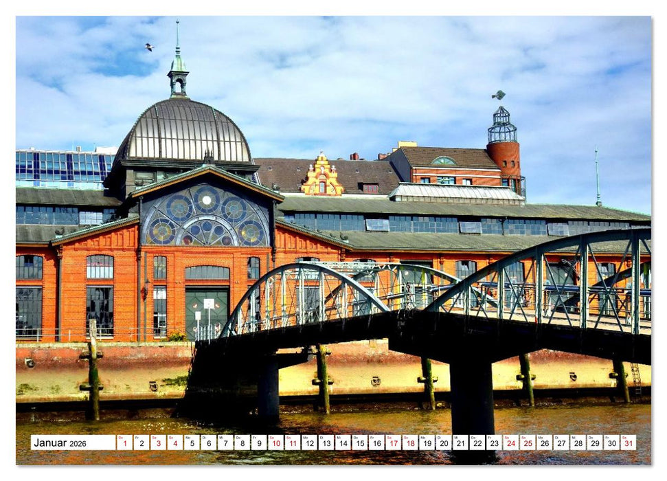 elbabwärts - Von Hamburg nach Cuxhaven (CALVENDO Wandkalender 2026)