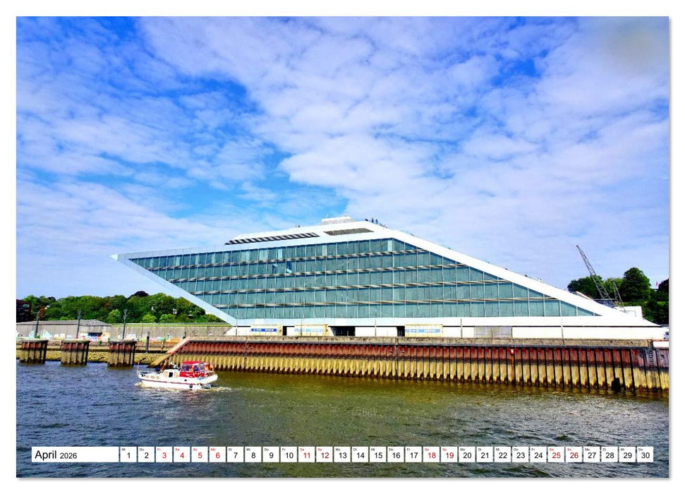 elbabwärts - Von Hamburg nach Cuxhaven (CALVENDO Wandkalender 2026)