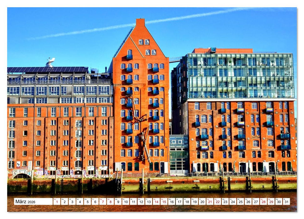 elbabwärts - Von Hamburg nach Cuxhaven (CALVENDO Premium Wandkalender 2026)