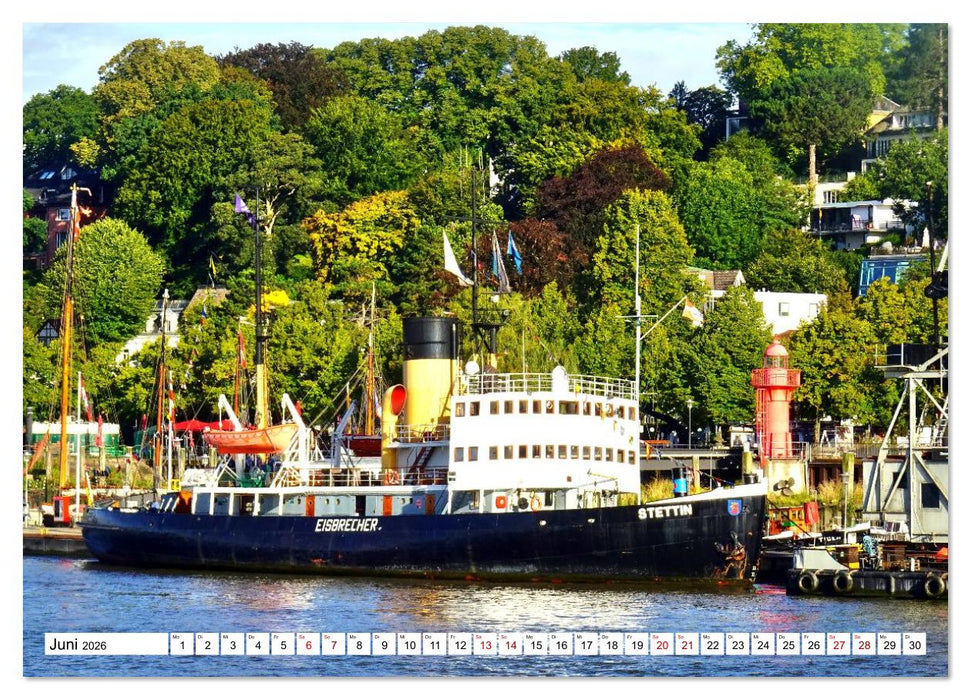 elbabwärts - Von Hamburg nach Cuxhaven (CALVENDO Premium Wandkalender 2026)