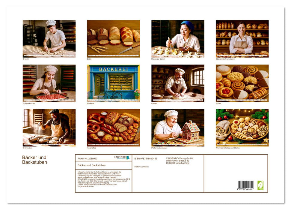 Bäcker und Backstuben (CALVENDO Wandkalender 2026)