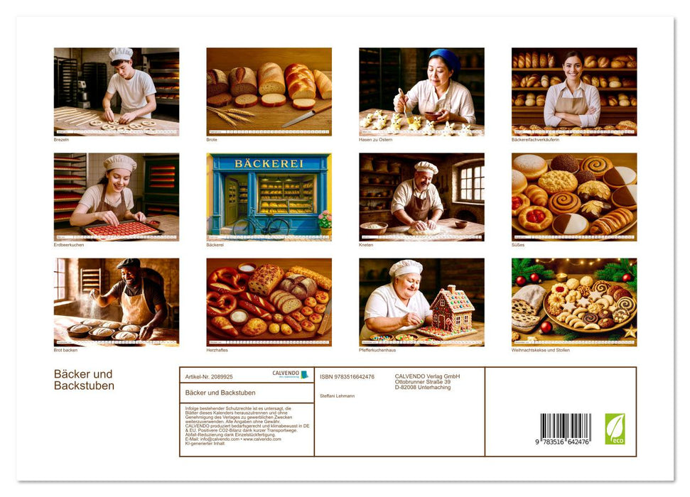 Bäcker und Backstuben (CALVENDO Premium Wandkalender 2026)