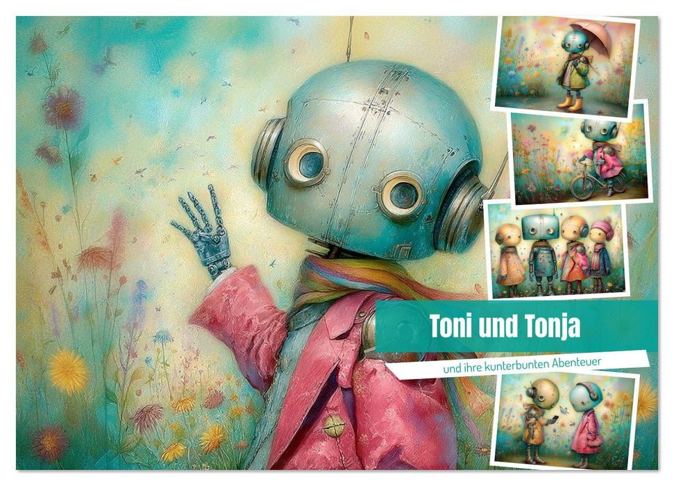 Toni und Tonja und ihre kunterbunten Abenteuer (CALVENDO Wandkalender 2026)