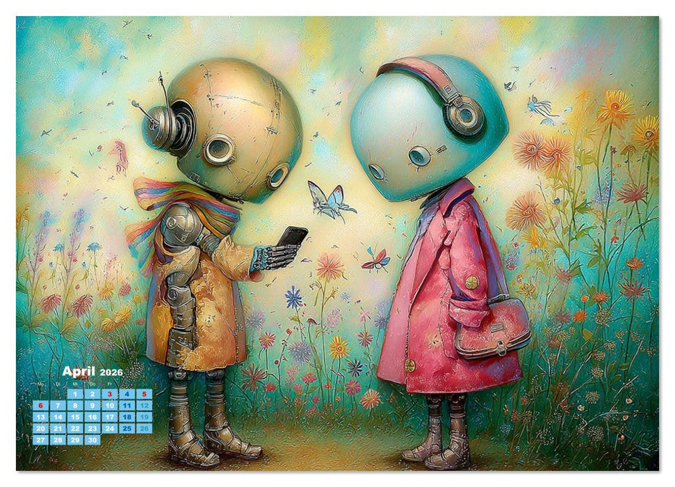 Toni und Tonja und ihre kunterbunten Abenteuer (CALVENDO Wandkalender 2026)