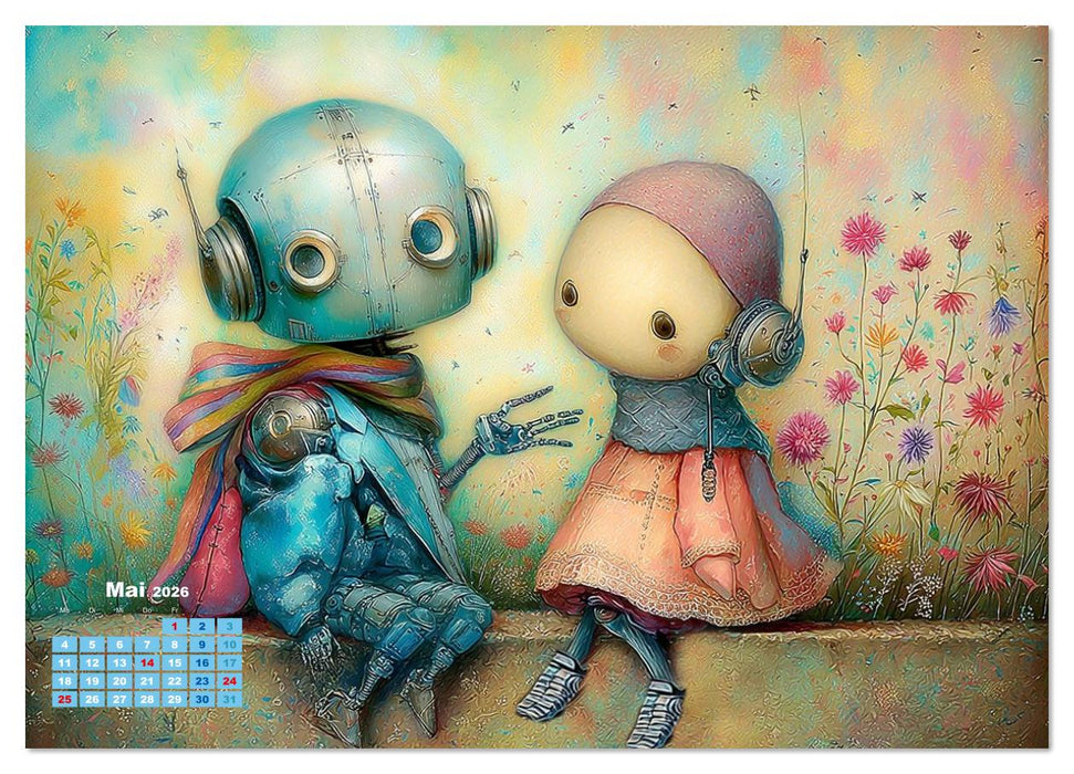 Toni und Tonja und ihre kunterbunten Abenteuer (CALVENDO Wandkalender 2026)