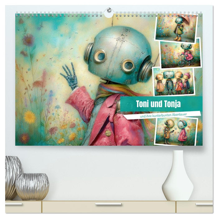 Toni und Tonja und ihre kunterbunten Abenteuer (CALVENDO Premium Wandkalender 2026)