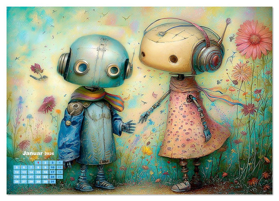 Toni und Tonja und ihre kunterbunten Abenteuer (CALVENDO Premium Wandkalender 2026)